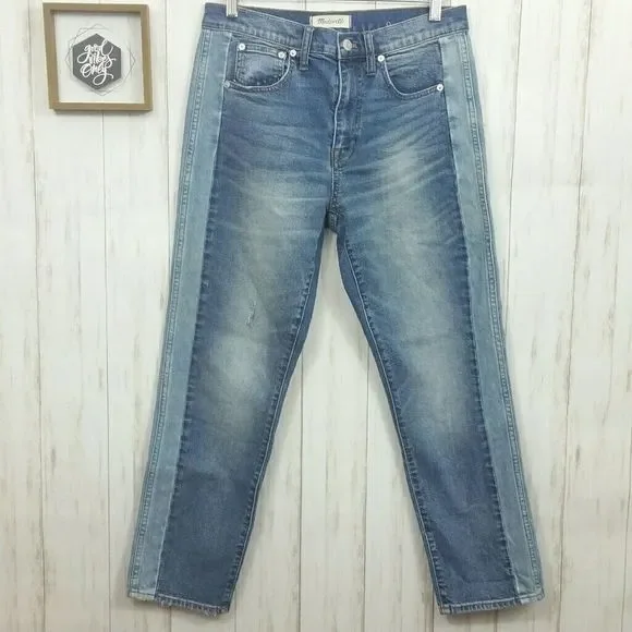 Madewell Cruiser Straight Pieced Jeans Rare Size 27